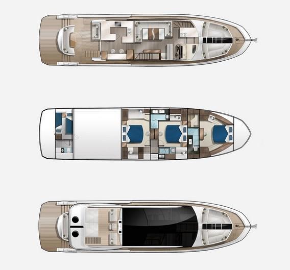 Layout Galeon 650 Skydeck