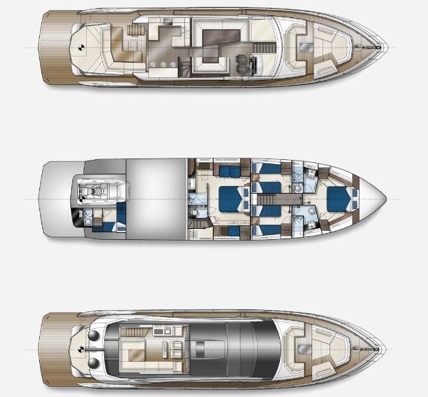 Layout Galeon 700 Skydeck