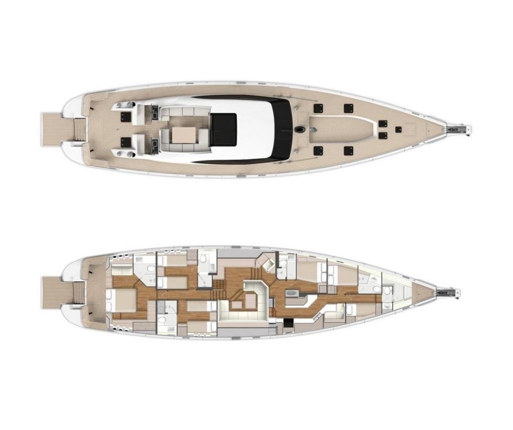 Layout Oyster 885 Centreboard