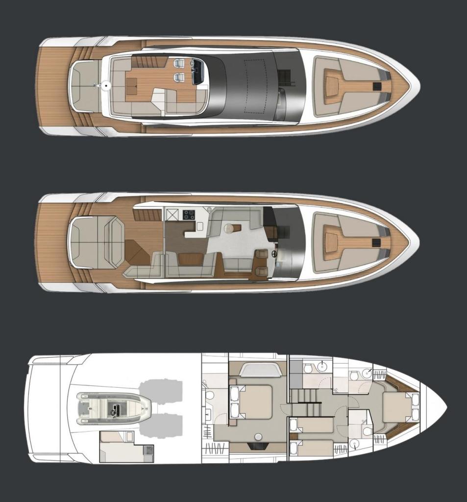 Layout Fairline Phantom 65