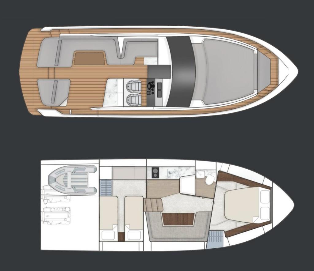 Layout Fairline Targa 40