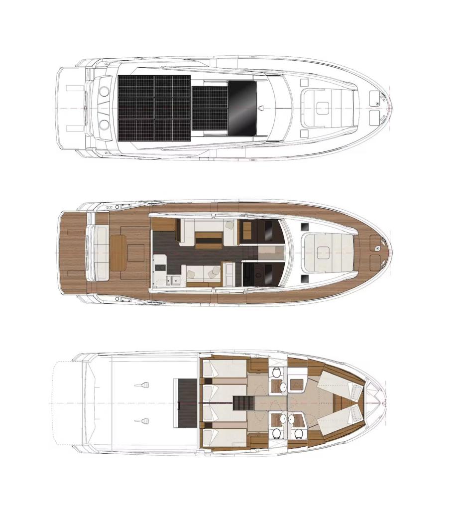 Layout Greenline 48 Coupe