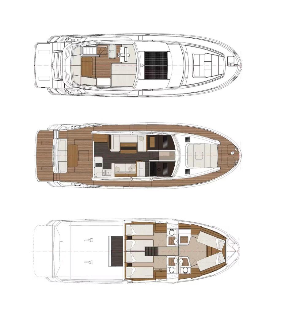 Layout Greenline 48 Fly