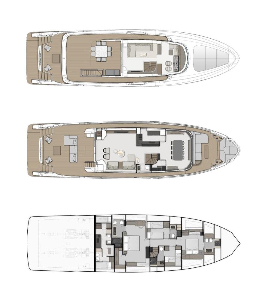 Layout Ferretti Infynito 90