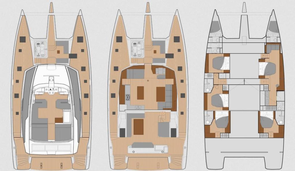Layout Fountaine Pajot Alegria 67