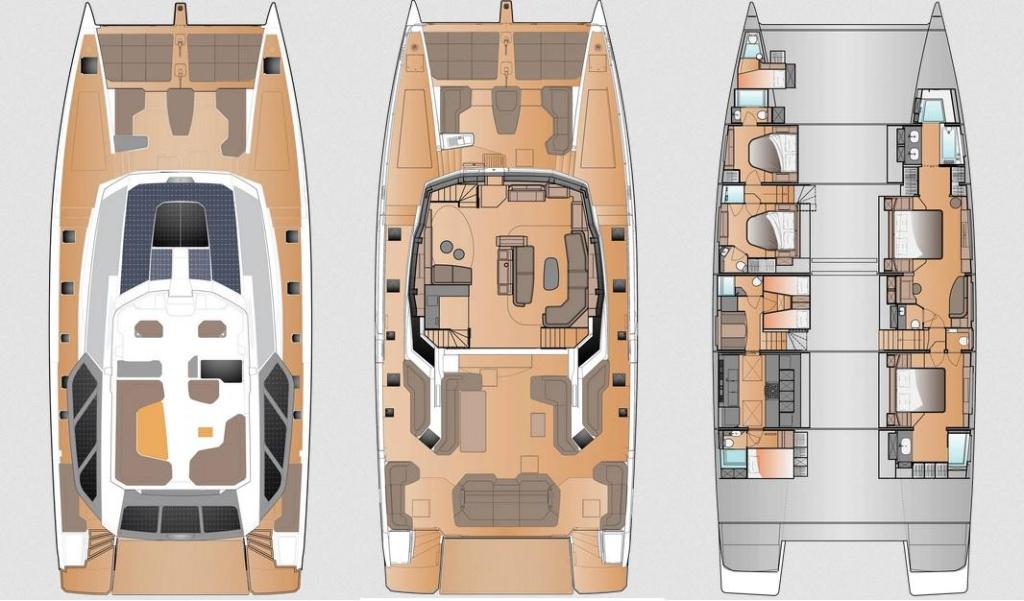 Layout Fountaine Pajot Thira 80