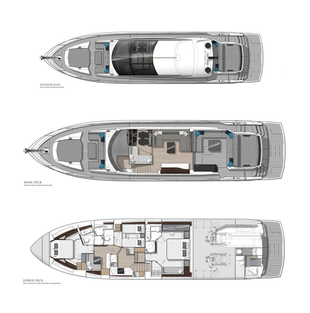 Layout Sunseeker Predator 75