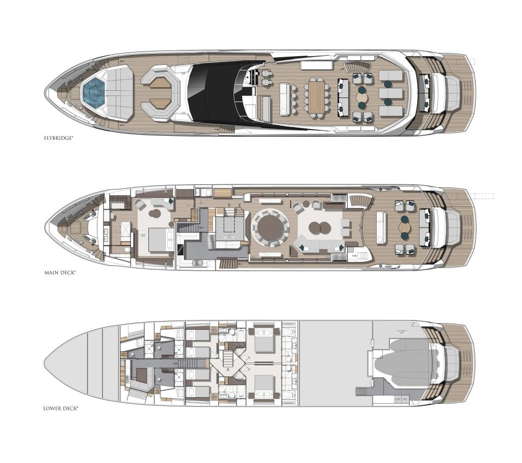 Technical data Sunseeker 120 Yacht New Boat