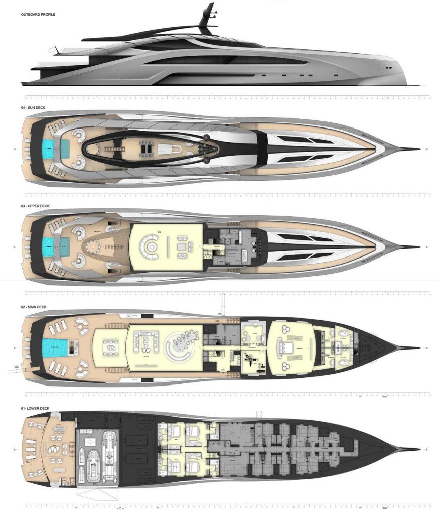 Layout Palmer Johnson Supersport 72M