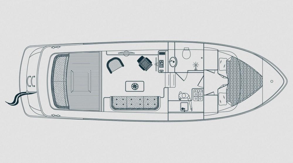 Layout Pikmeerkruiser 38’ Open Cockpit