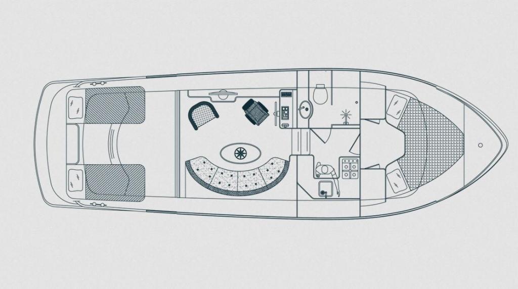 Rozložen&iacute; Pikmeerkruiser 40’ Open Cockpit