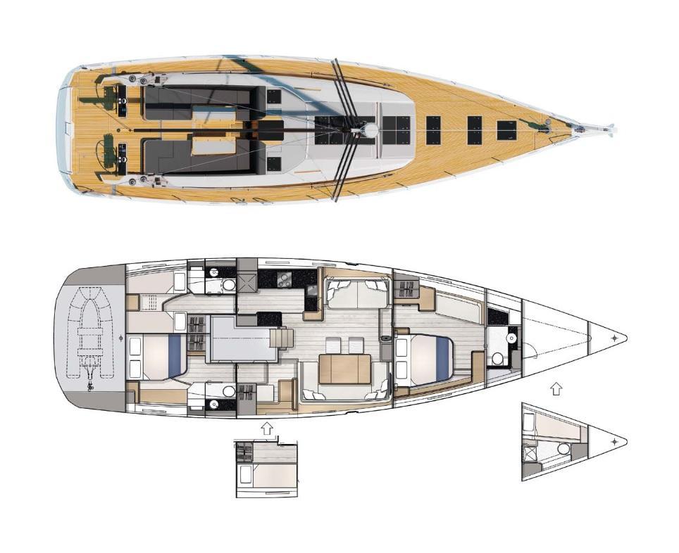 Layout Jeanneau Yachts 65