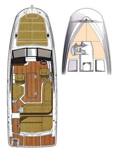 Layout Sea Ray Sun Sport 230