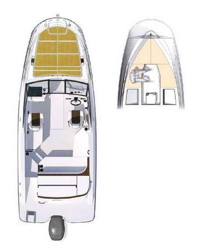 Layout Sea Ray Sun Sport 230 Outboard