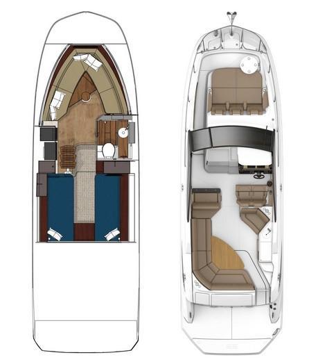 mise en page Sea Ray Sundancer 320