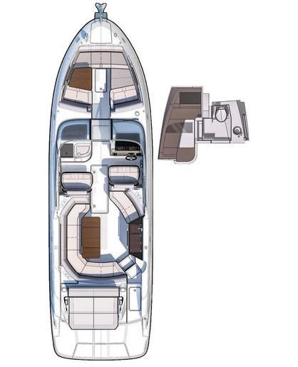 mise en page Sea Ray SLX 350
