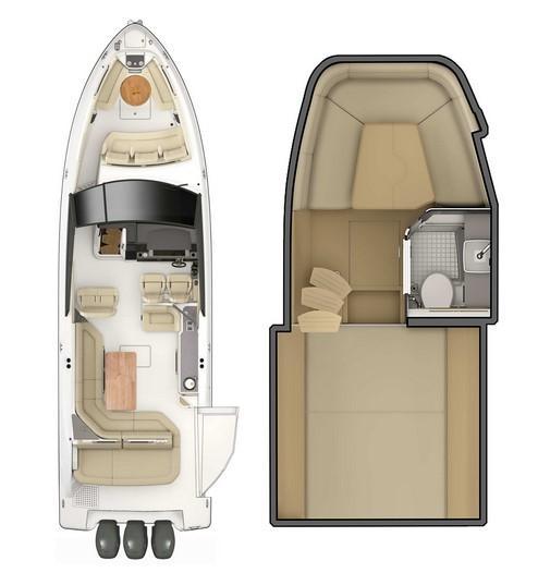 Layout Sea Ray SLX 400 Outboard