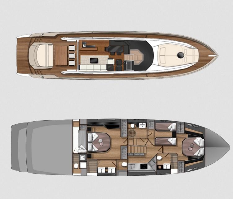 Layout Sessa Yacht C68