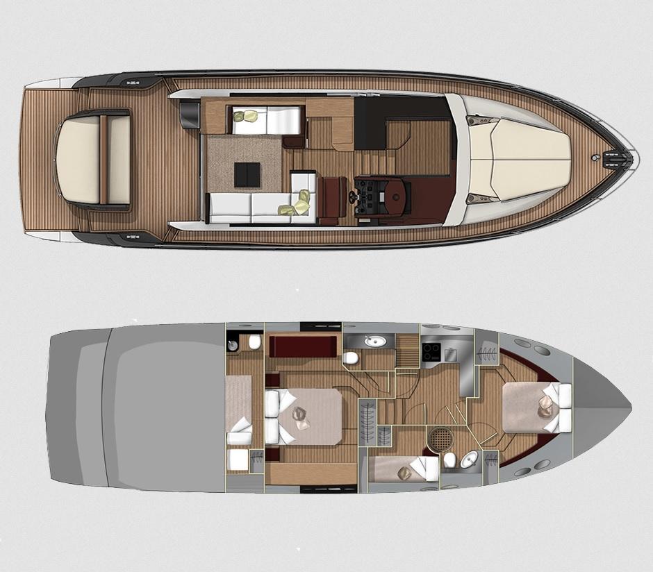 Layout Sessa Yacht C54