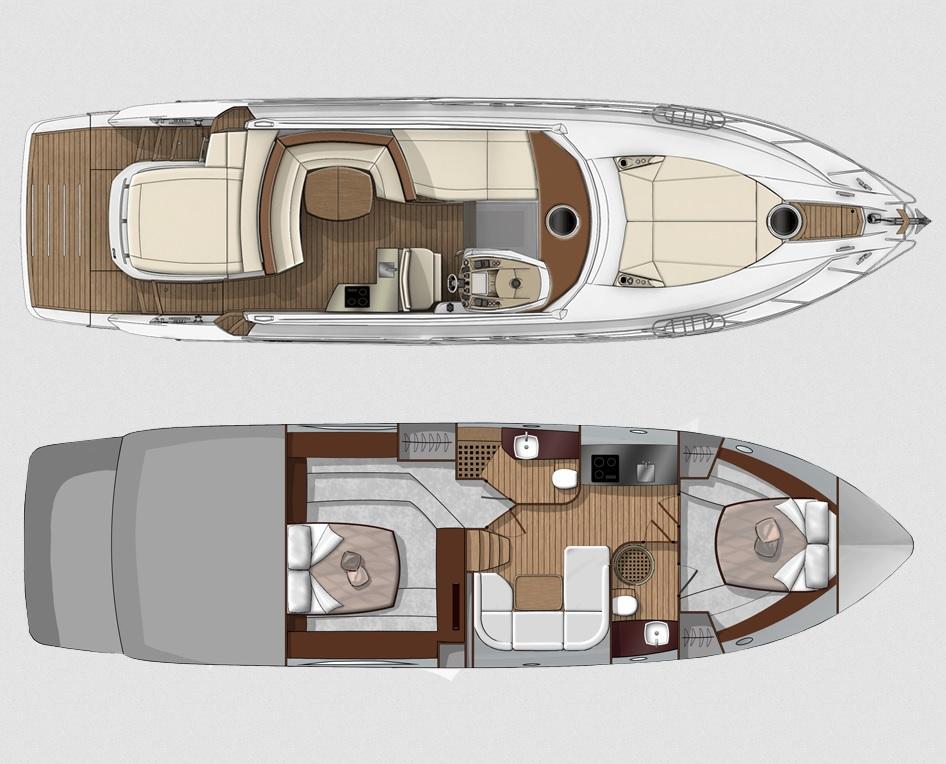Layout Sessa Yacht C48