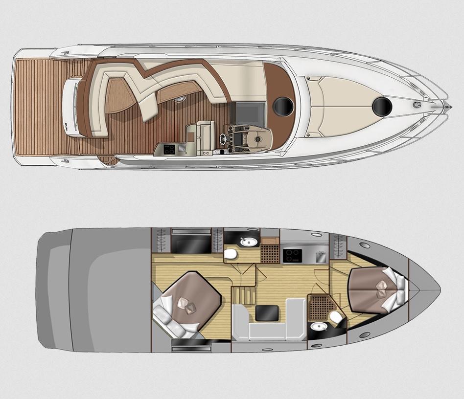 Layout Sessa Yacht C44