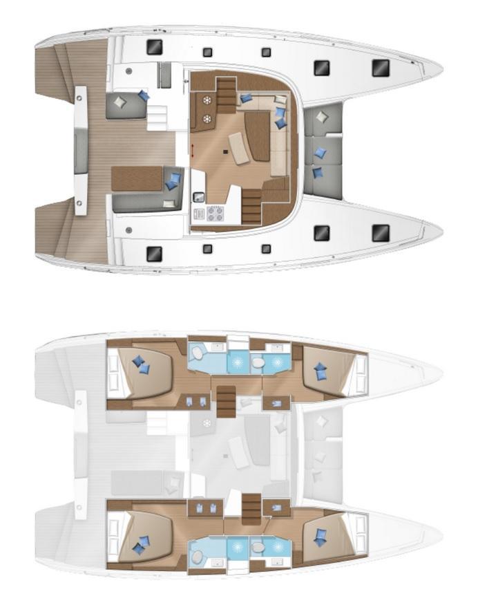 Layout Lagoon 42 Millennium