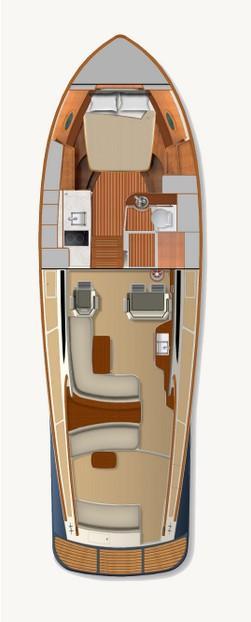 Layout Hinckley Picnic Boat 40