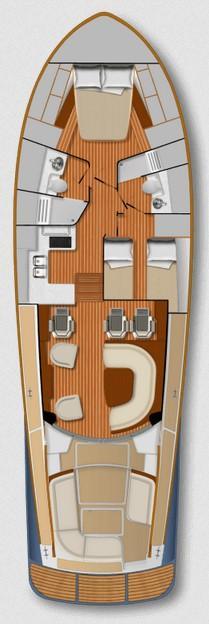 Layout Hinckley Talaria 48 MK II