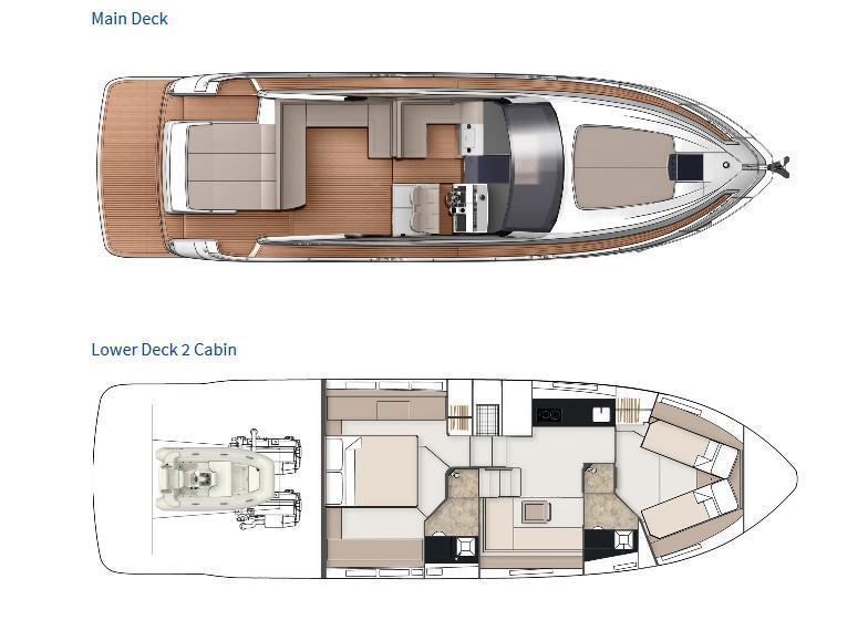 Layout Fairline Targa 50 Open
