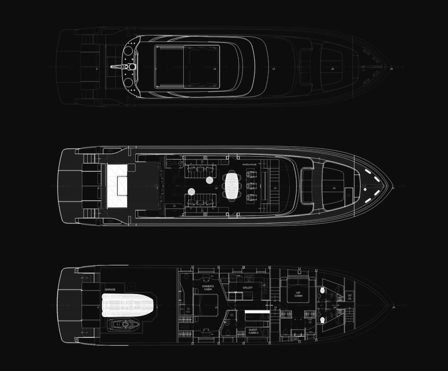 Layout AB Yachts AB 95 S