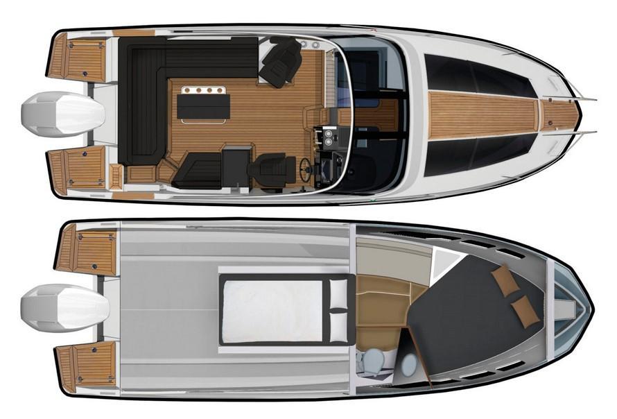Layout Finnmaster T8 Day Cruiser