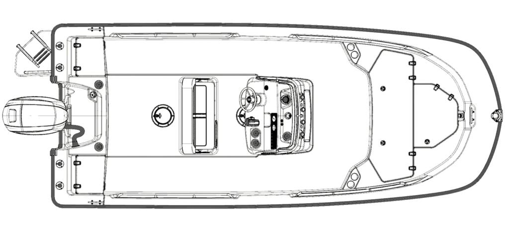 Layout Boston Whaler 190 Montauk