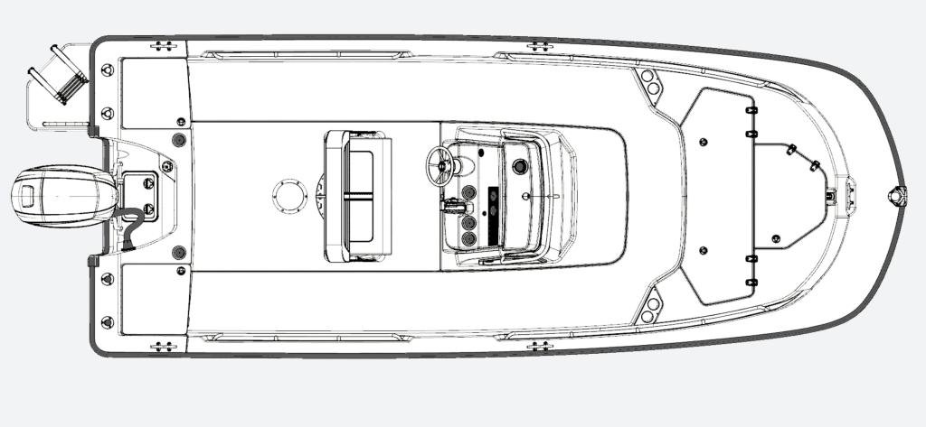 Layout Boston Whaler 210 Montauk
