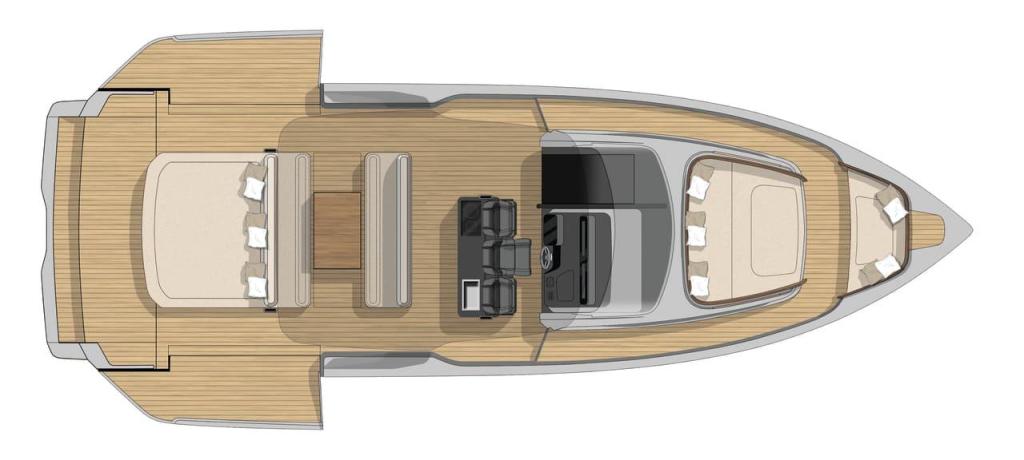 Layout Cranchi A46 Luxury Tender