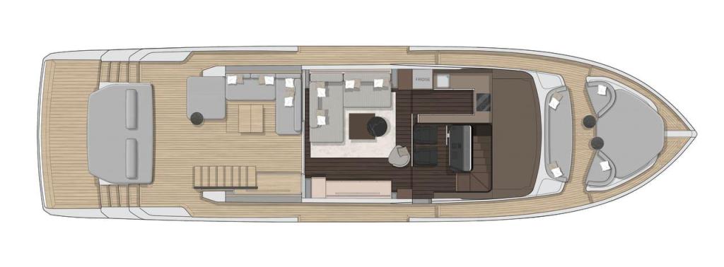 Layout Cranchi Sessantasette 67 Corsa