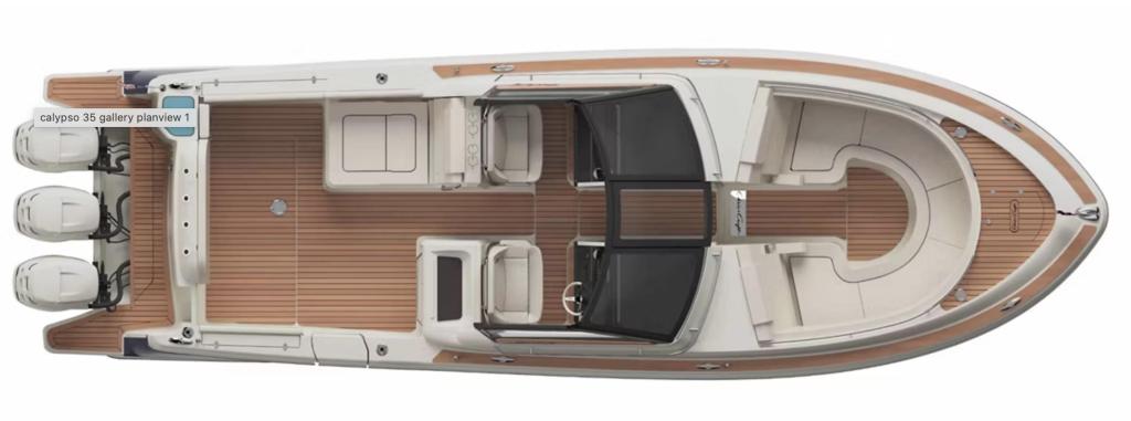 Layout Chris Craft Calypso 35