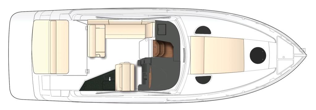 Layout Regal 33 Express Cruiser