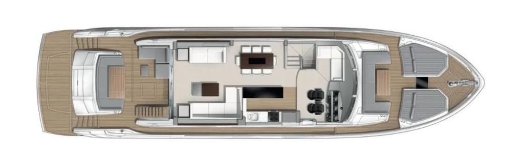 Layout Sunseeker 76 Yacht