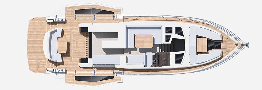 Layout Galeon 510 Skydeck