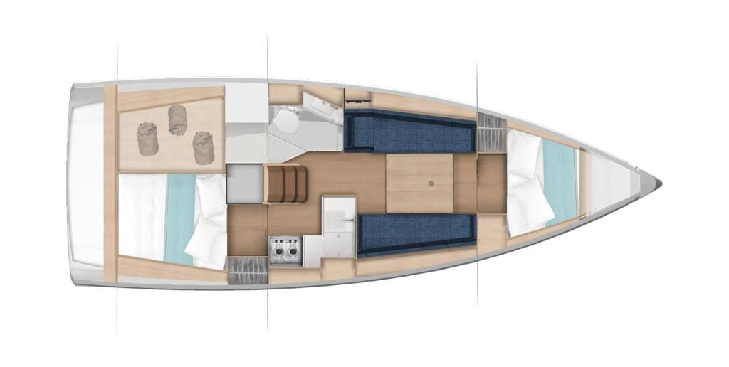 Layout Jeanneau Sun Odyssey 350
