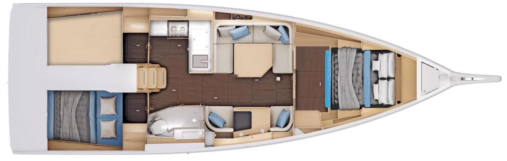 Layout Jeanneau Sun Odyssey 415