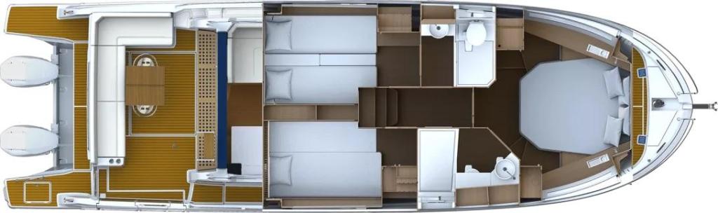 mise en page Beneteau Antares 12 Coupe