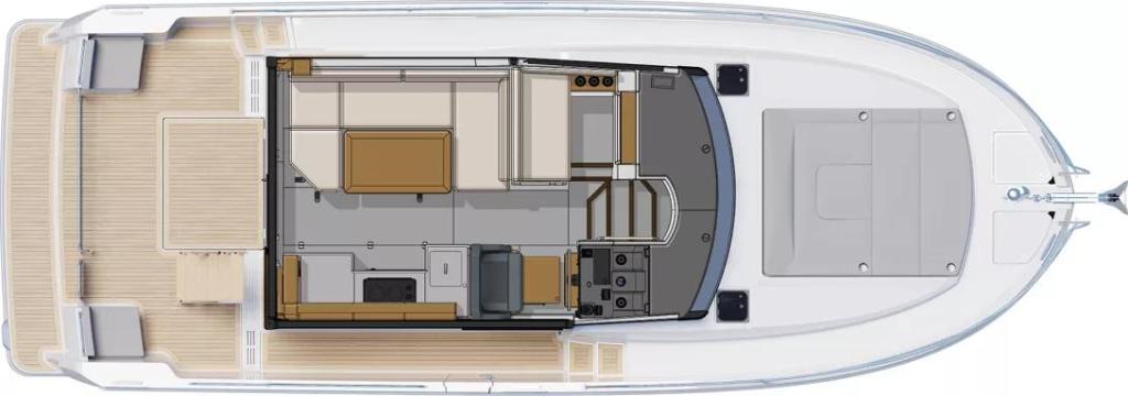 Layout Beneteau Swift Trawler 37 Sedan