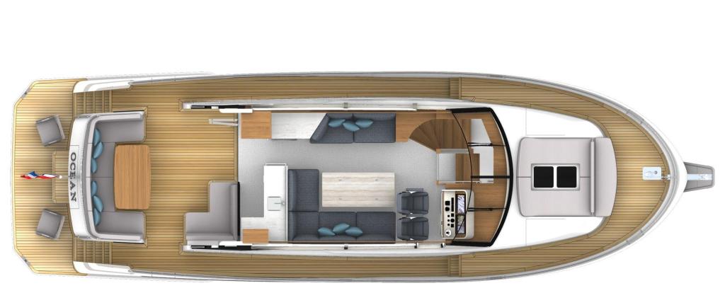 Layout Boarnstream Ocean 53 Coupe