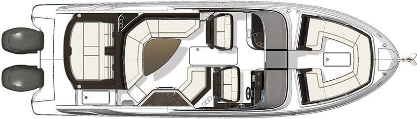 Layout Sea Ray SLX 310 Outboard