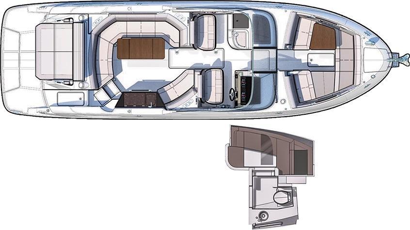 Layout Sea Ray SLX 350