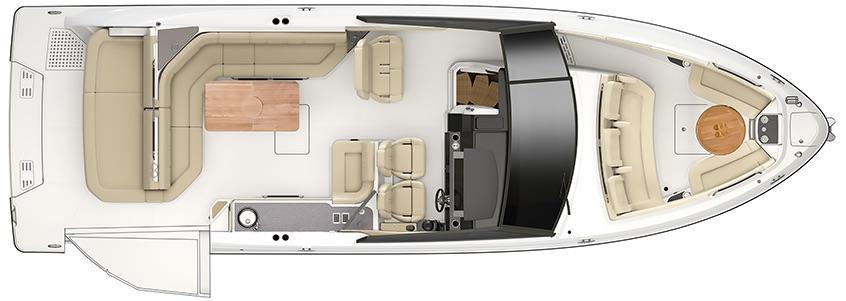 mise en page Sea Ray SLX 400