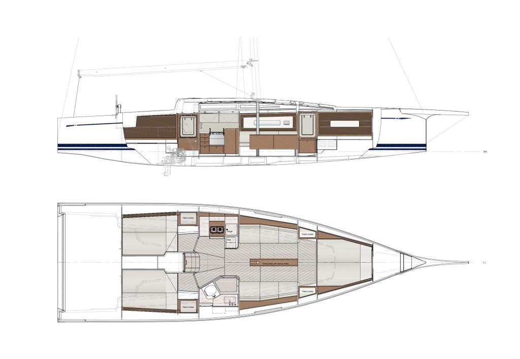 Layout Nautors Swan ClubSwan 43