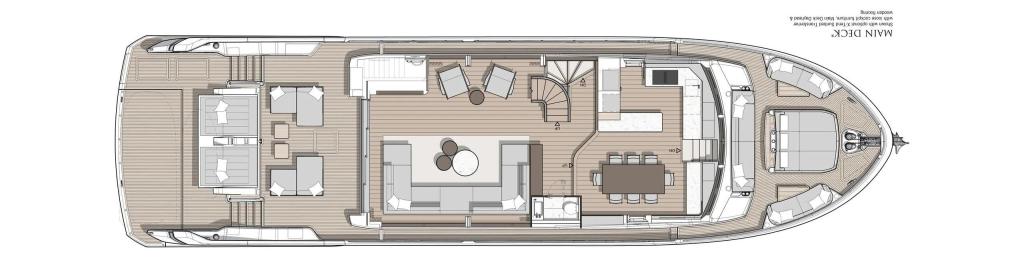 Layout Sunseeker 90 Ocean Enclosed