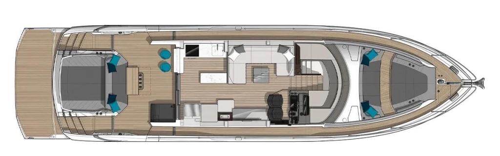 Layout Sunseeker Predator 65